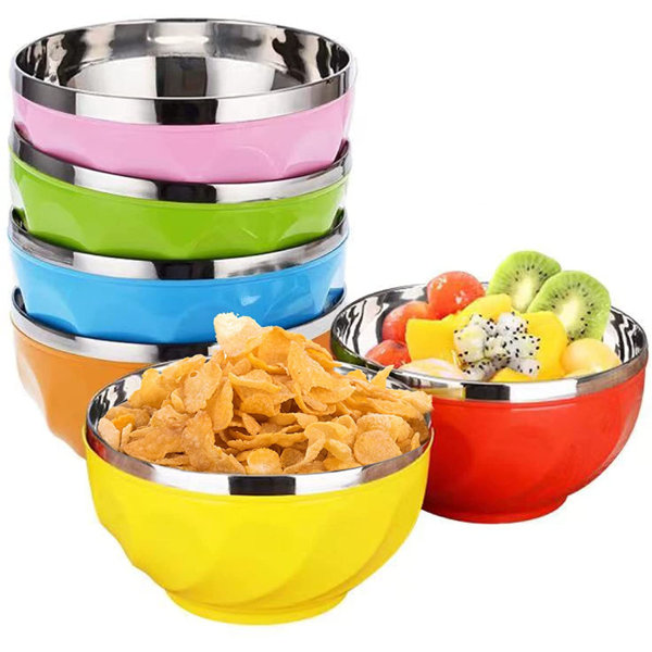 All For U Inc Stainless Steel 6 Piece Mixing Bowl Set Wayfair